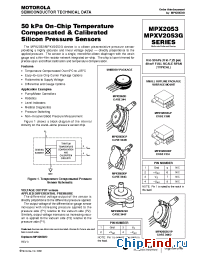 Datasheet MPX2053DP manufacturer Motorola